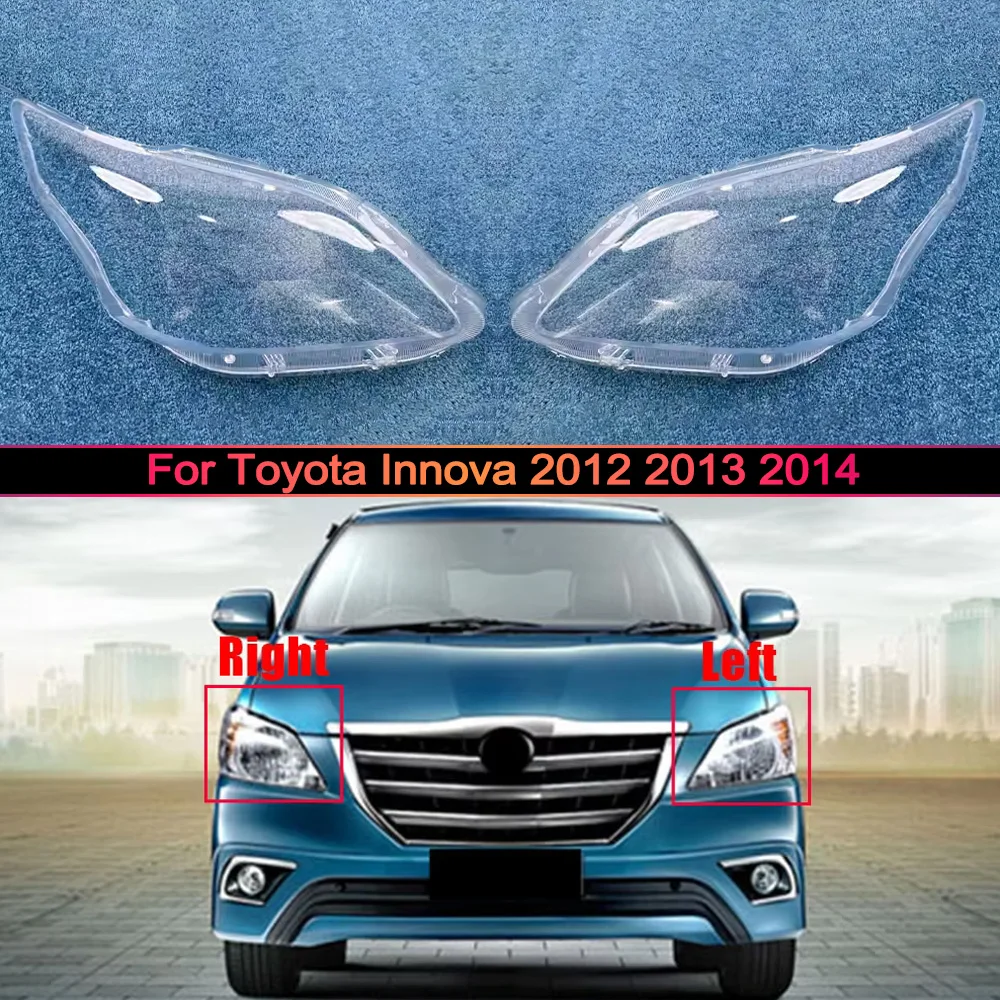 

For Toyota Innova 2012 2013 2014 Transparent Headlamp Cover Headlight Mask Lampshade Lamp Shell Plexiglass Replace Original Lens
