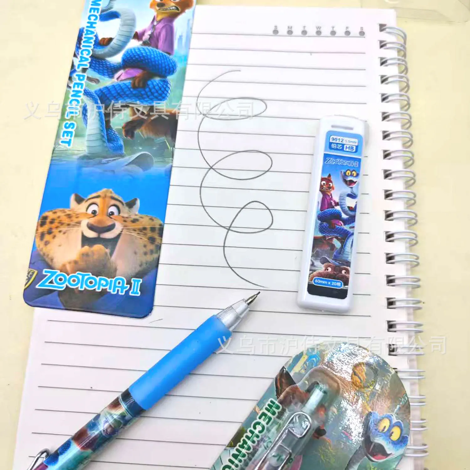 6/24 قطعة أنيمي جديد ل Zootopia2 مجموعة أقلام رصاص ميكانيكية القرطاسية الملء ليس من السهل كسر الرصاص قلم رصاص ميكانيكي هدايا عيد الميلاد #3