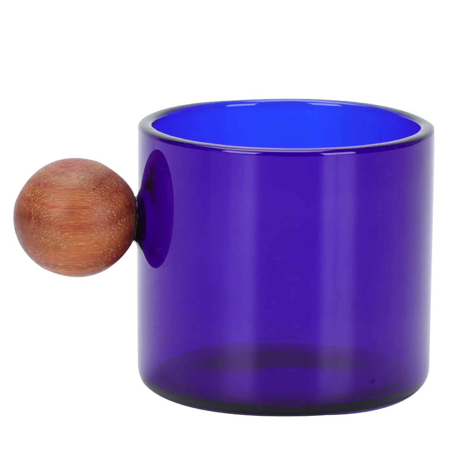 1Pcs Clear Glass Beverage Mug Fine Craftsmanship Smooth Rim Ergonomic Handle Multi Functional Water Cup for Coffee Juice Milk