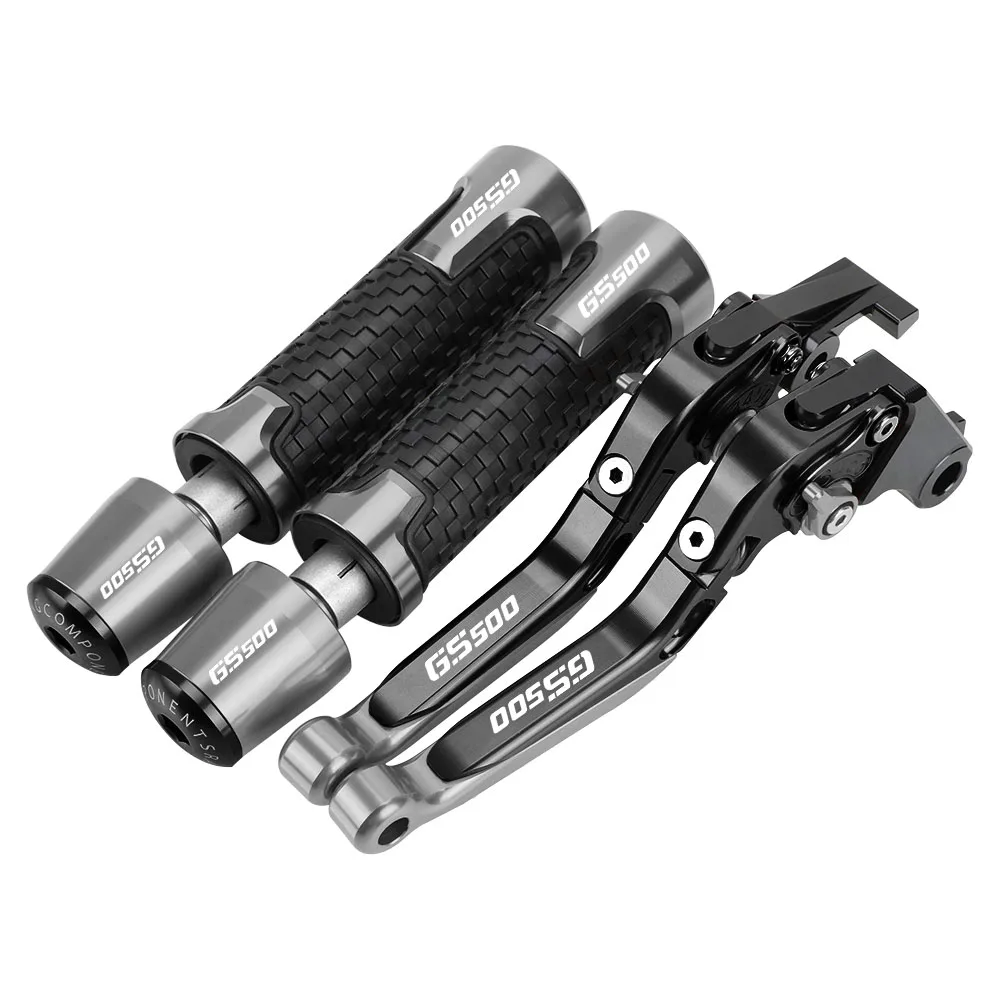 

FOR Suzuki GS500 GS 500 1989 1990-2008 Motorcycle Accessories Adjustable Extendable Brake Clutch Levers Hand Grip Handlebar Ends