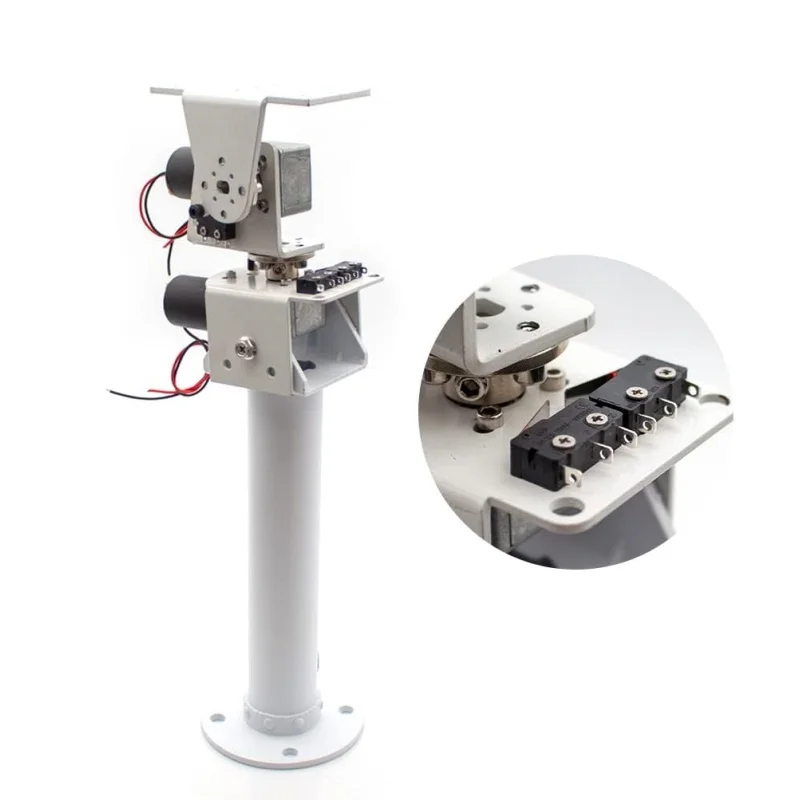 

DIY DC Dual Axis Pan Gimbal Solar Tracking Monitoring Robot Heavy Load High Torque All Metal X Axis Y Axis Worm Gear Motor
