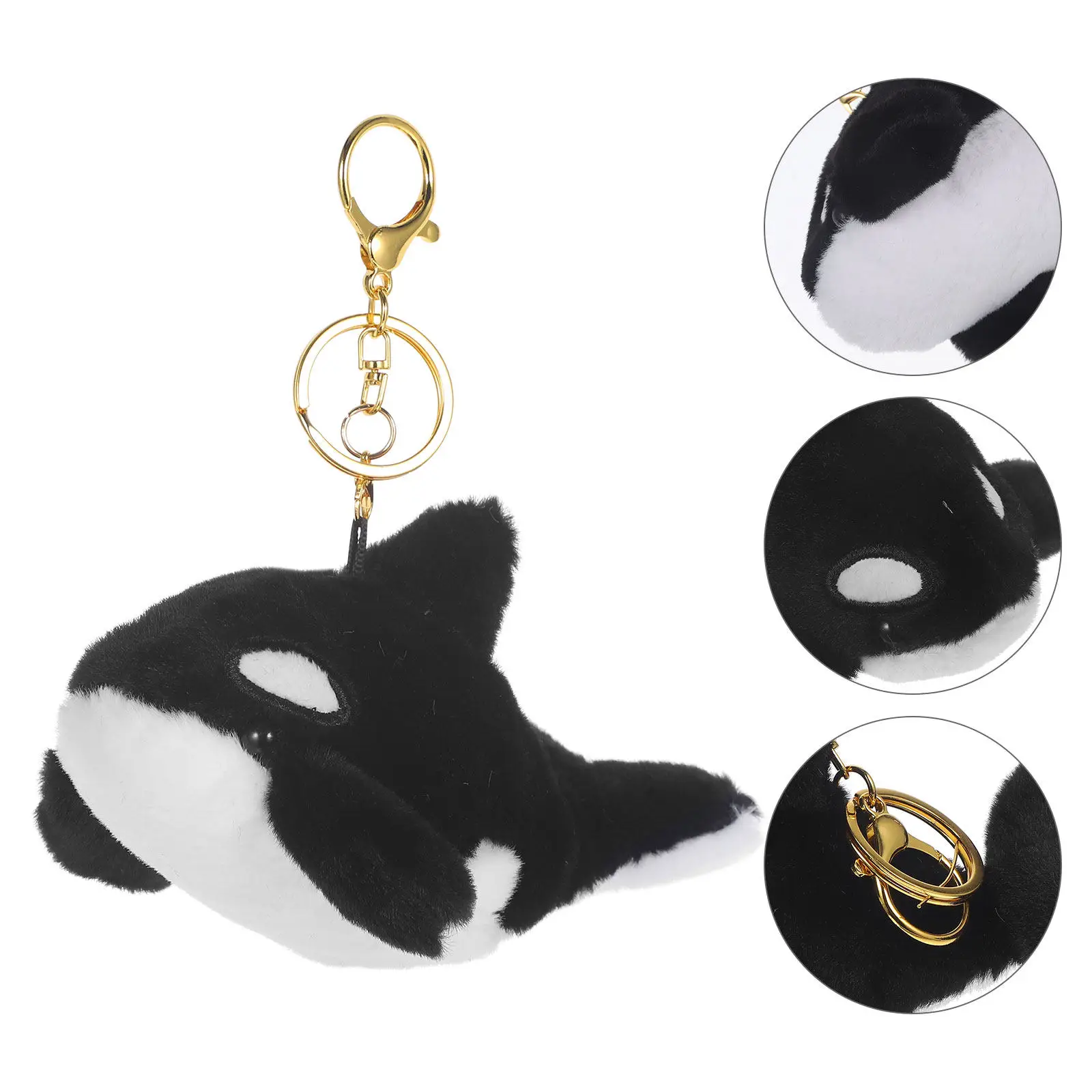 

Whale Keychain Cartoon Hanging Cute Bag Pendant Durable Stuffed Animal Keyring Backpack Charm Decorative Key Chain