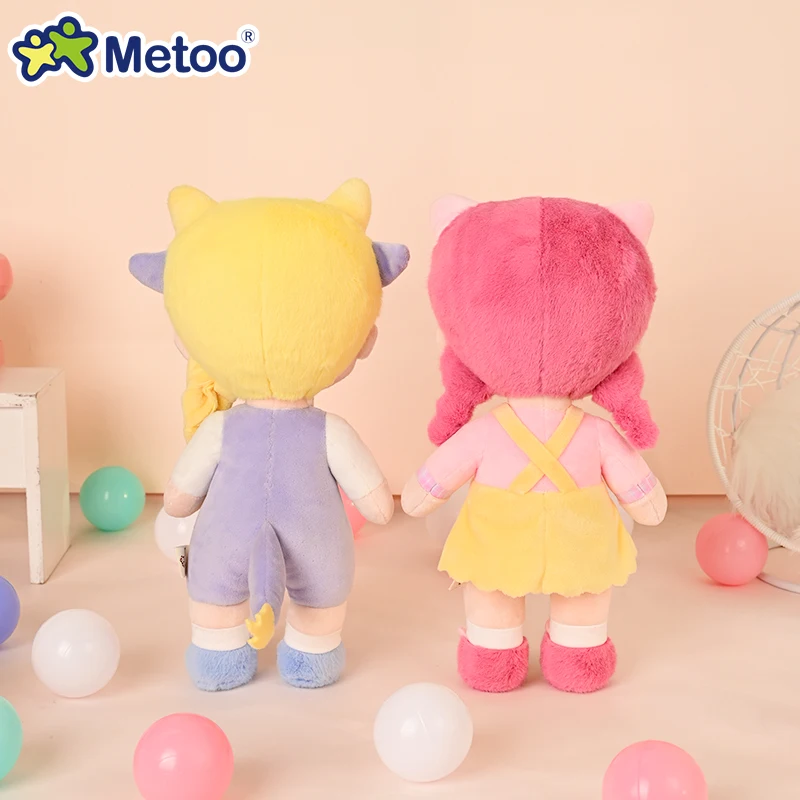 Metoo Doll Plush Toys Keppel Stitch Cotton Stuffed Animal Rabbit Cat Dragon Cuddle Girls Toy Sleep Cute Holiday Birthday Gifts