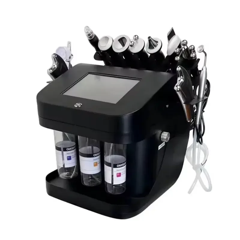 Portable 10 in 1 Microdermabrasion Hydro Deep Cleaning Oxygen Jet Aqua Peel Facial Water H2O2 Oxygen Facial Beauty Machine