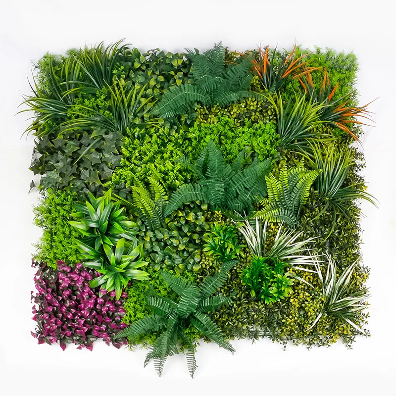Artificial Plant Grass Wall Panel, UV Protection, DIY Backdrop, Plastic Leaves, Home Privacy Fence, Garden, Wedding Decoration