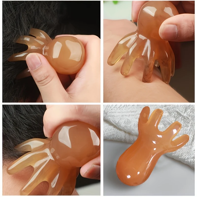 4pcs Massage Tool Set: Octopus Comb & Body Massager Muscle,