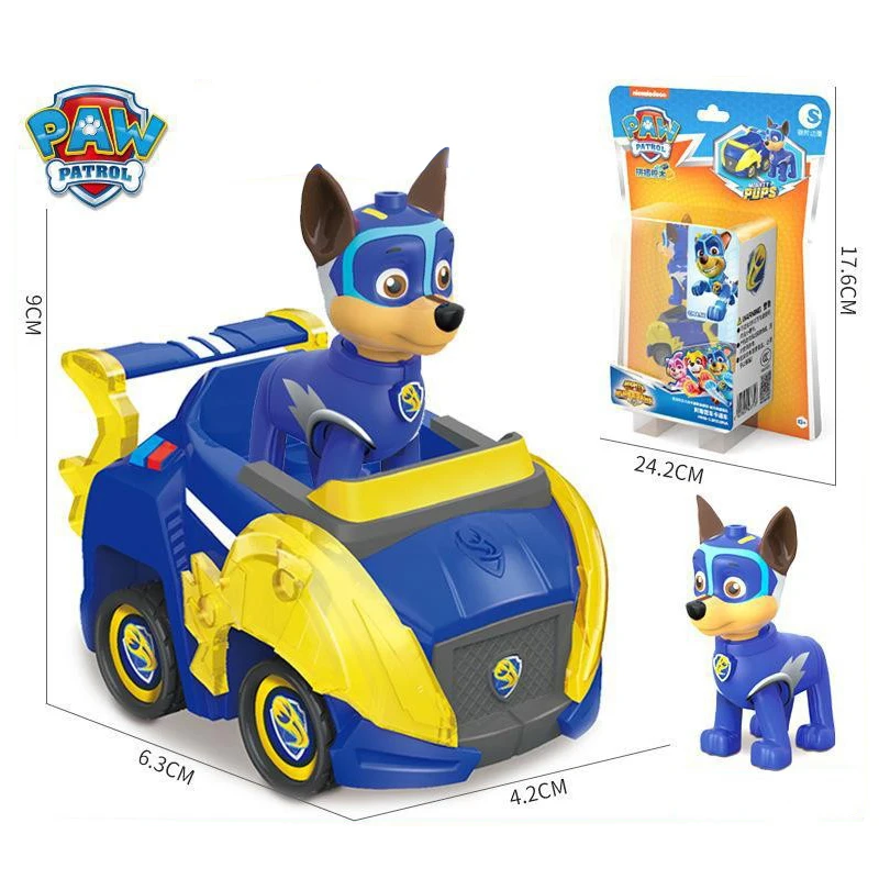 PAW Patrol Building Block Assembly Vehicle Returns To Drive Toy Assembly Power Dog Archie Tian Tian Mao Team Patrol Kids Gifts