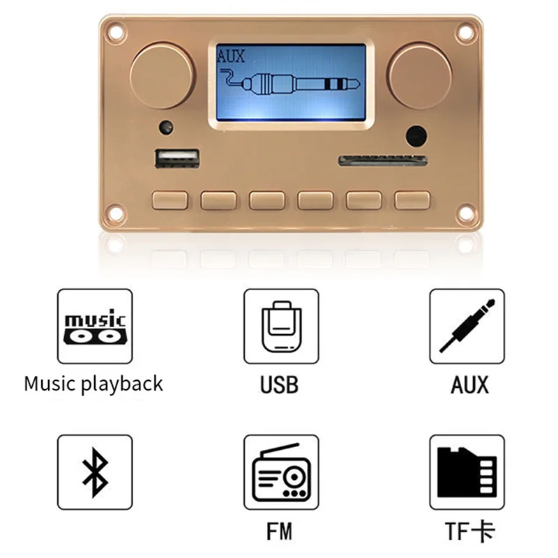 

A13E-Wireless Bluetooth Audio Player MP3 Decoder LCD Display Bluetooth Audio Module Car Accessories