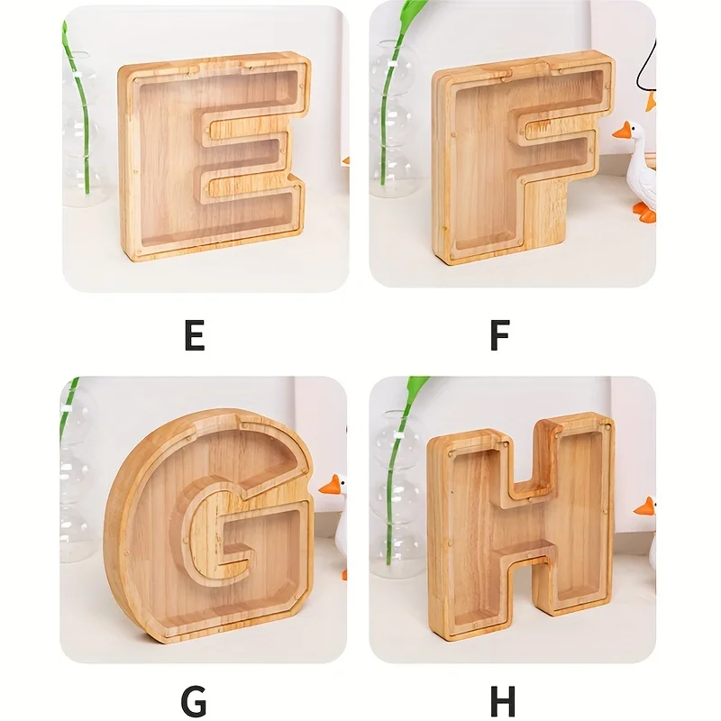 26 letters of english wooden, numismatic storage, home décor, christmas, halloween, easter, gifts, kids thanksgiving gifts