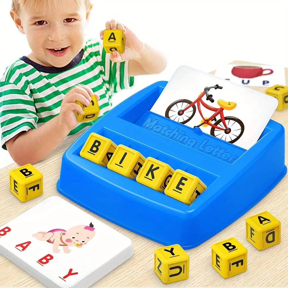 English Spelling Alphabet Toys Educational Games Cards Educational Literacy Fun Early Education Spelling Toys Children's Gifts