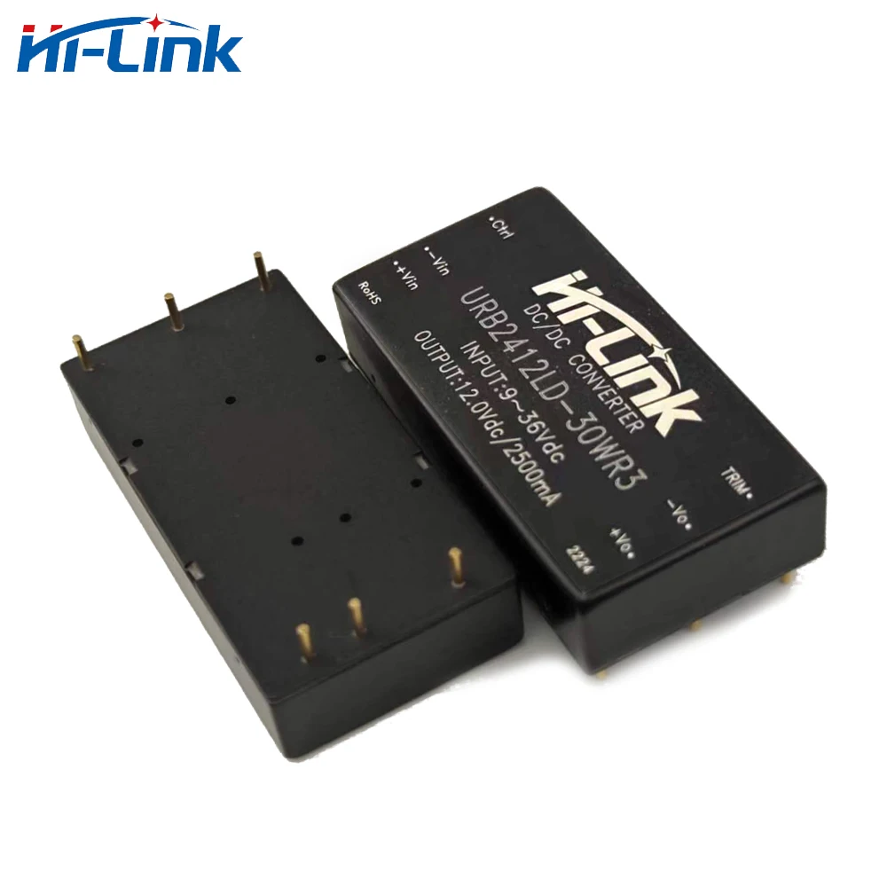 Imagem -06 - Step Down Isolado Módulo de Alimentação de Comutação Smart Home Hi-link Urb2412ld30wr3 30w 12v 2.5a 5a 10 Pcs