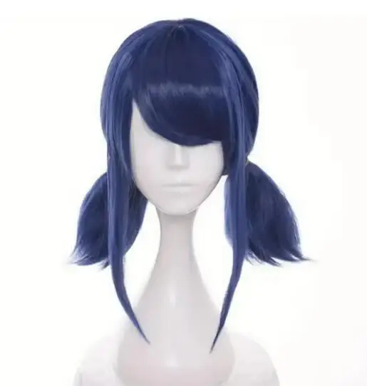 

Anime Cosplay Wigs Ladybug Blue Ponytails Straight Cosplay Wig Halloween Lovely Party Props Synthetic Hair For Anime Cosplay