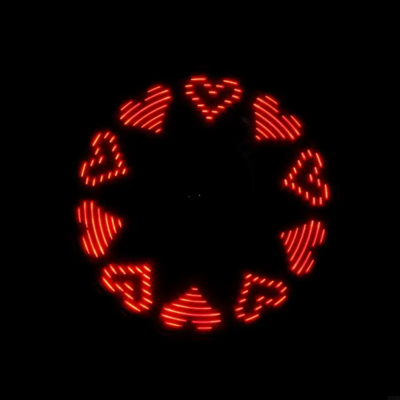 Портативный портативный мини -светодиодный светодиодный вентилятор Super Mute, работающий для охлаждения N58D