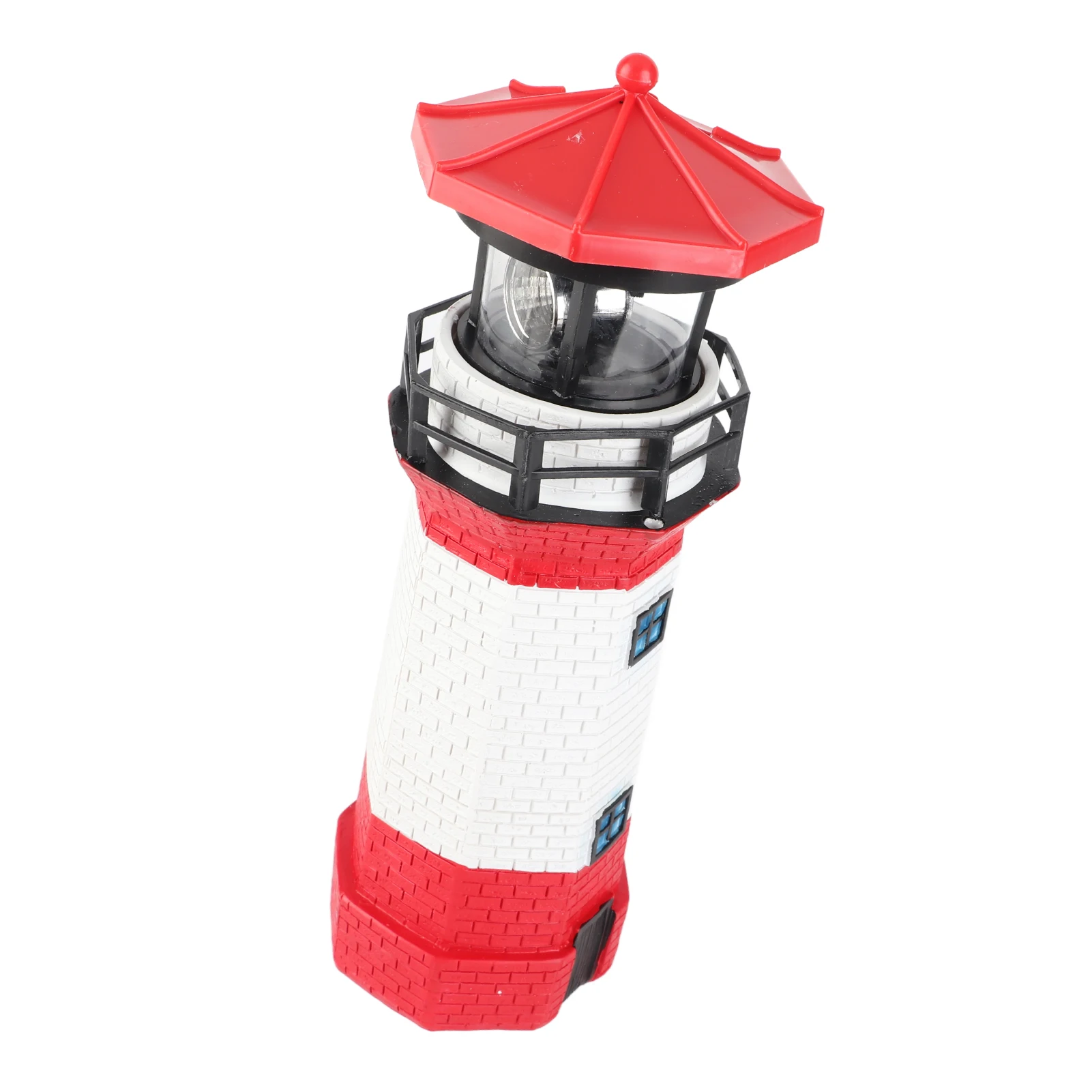 Lighthouse Solar LED Light Beacon Garden Fence Lamp Outdoor Rotating Lamp Solar Courtyard Decoration Patio Walkway Lights