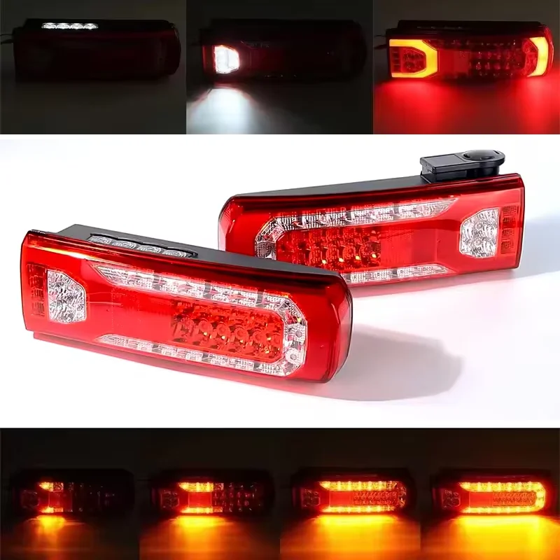 1PC 24V Tail Lamp For Benz ACTROS MP4 5 Taillight Assembly LEFT/RIGHT BUZZER Original Hole Position Non Destructive Installation