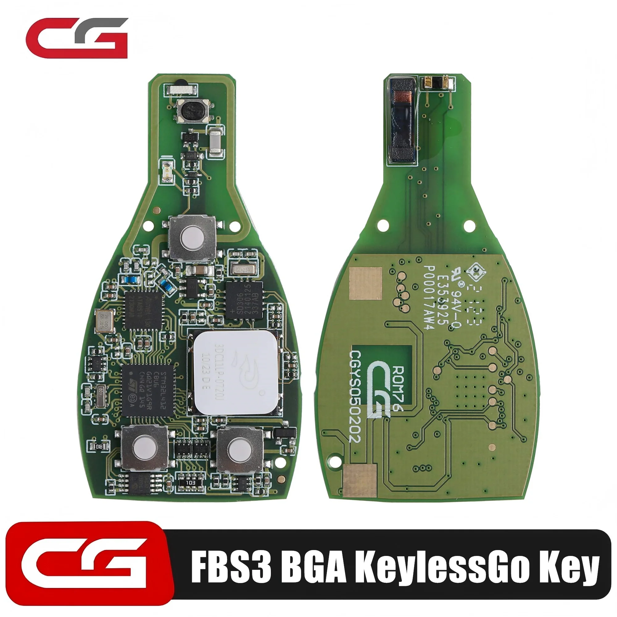 Image of CG MB FBS3 BGA KeylessGo Schlüssel-PCB 315/433MHZ für W204 W207 W212 W164 W166 W216 W221 W251 nach Baujahr 2010