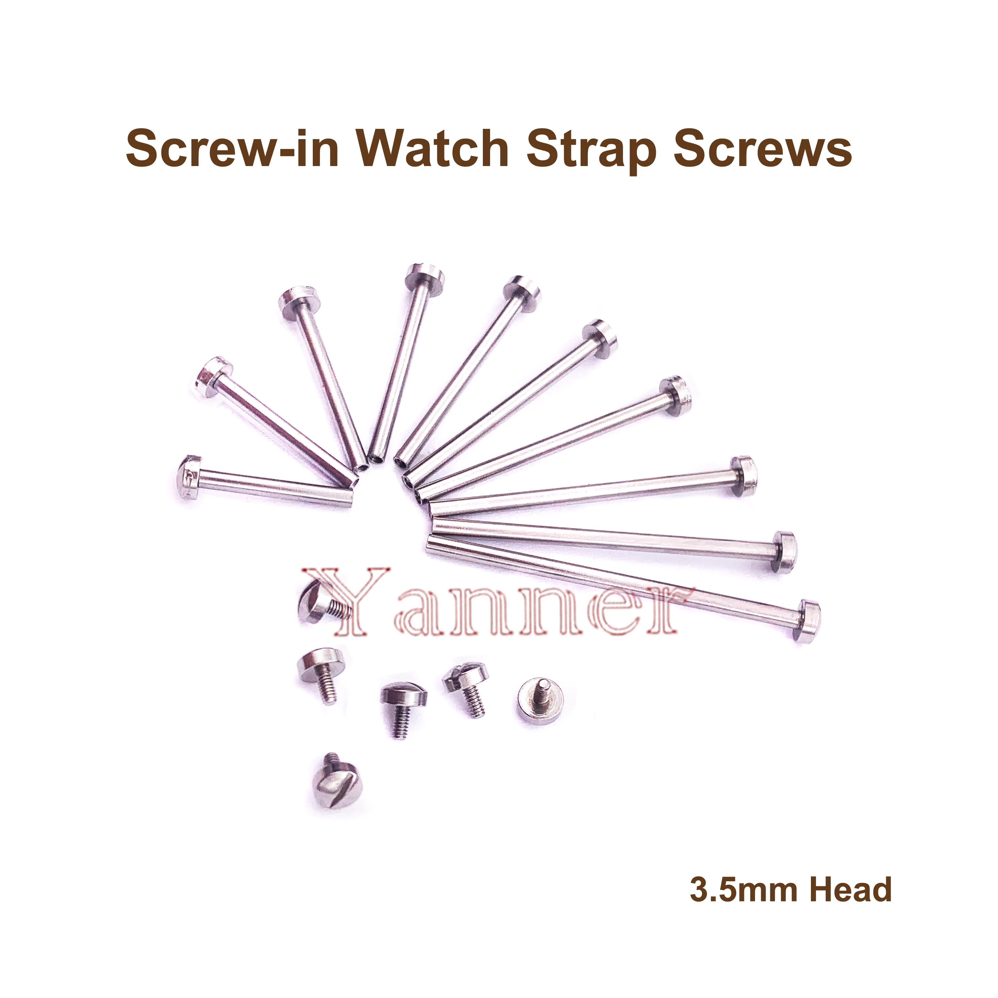 Screw-in Watch Strap Link  Tube Rod Lug Stem Watch Screw for Watchmaker Repair Tool Kits