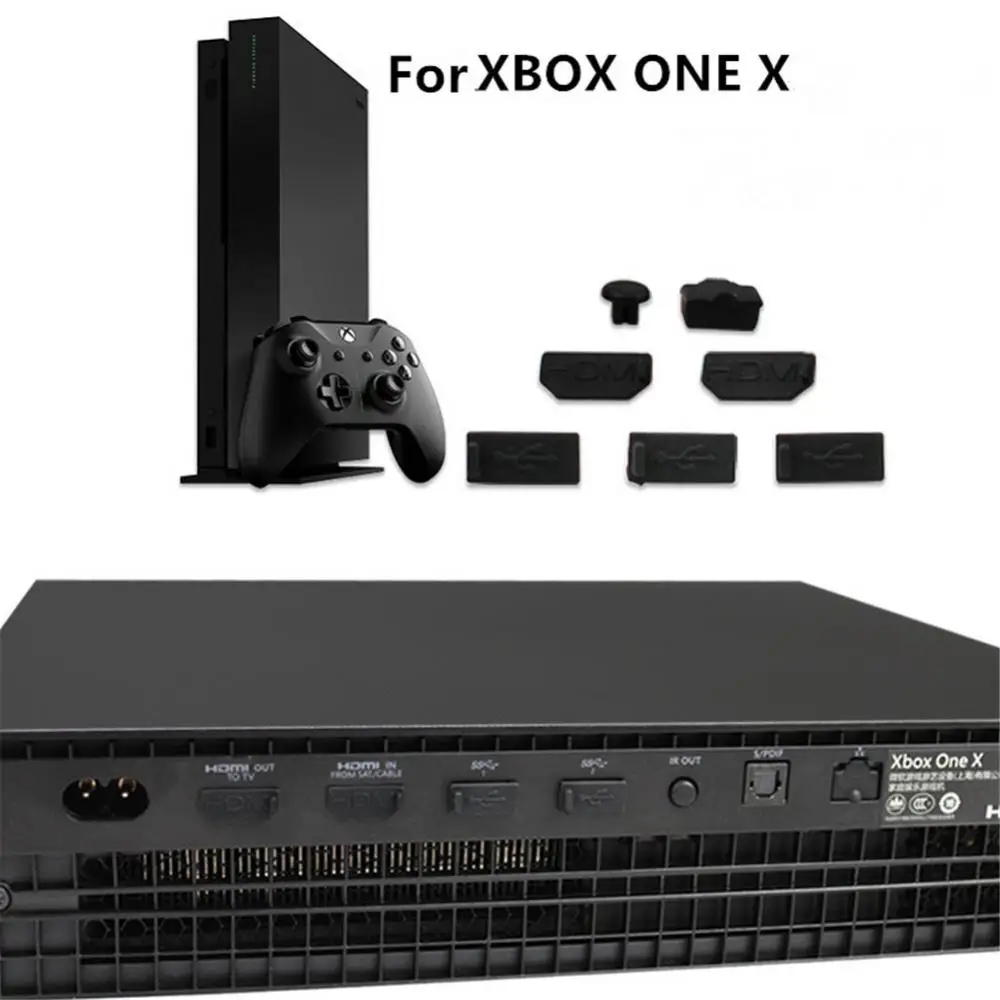 1セットダストプラグセットxbox防塵メッシュフィルタージャックストッパーキットシリコーンプラグxboxシリーズx/xboxゲームアクセサリー