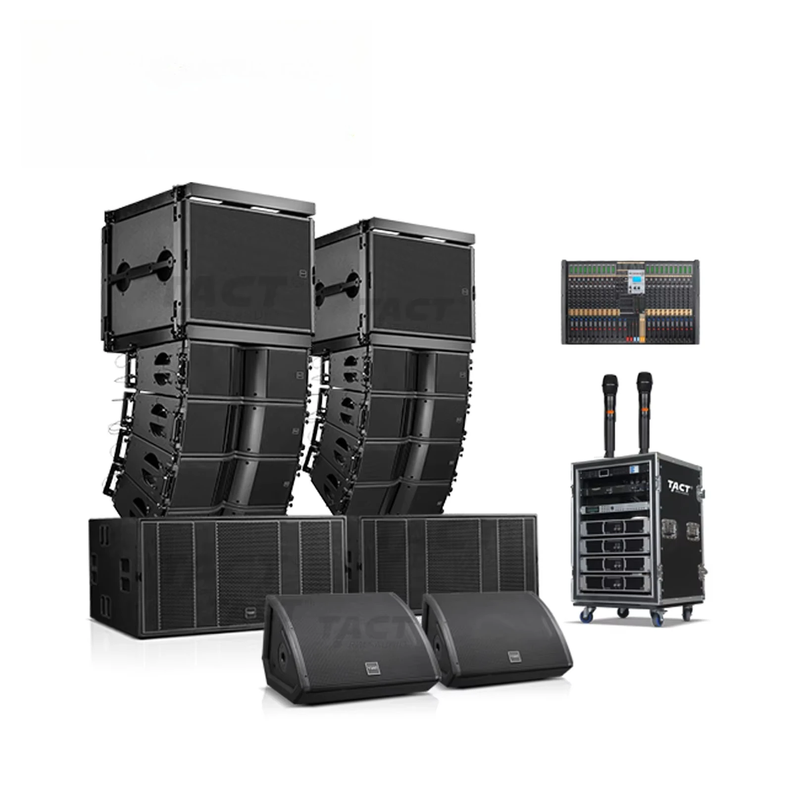 Dual 10inch  Line Array 8 Ohm Pro Audio Passive Outdoor Stage Performance Speaker System
