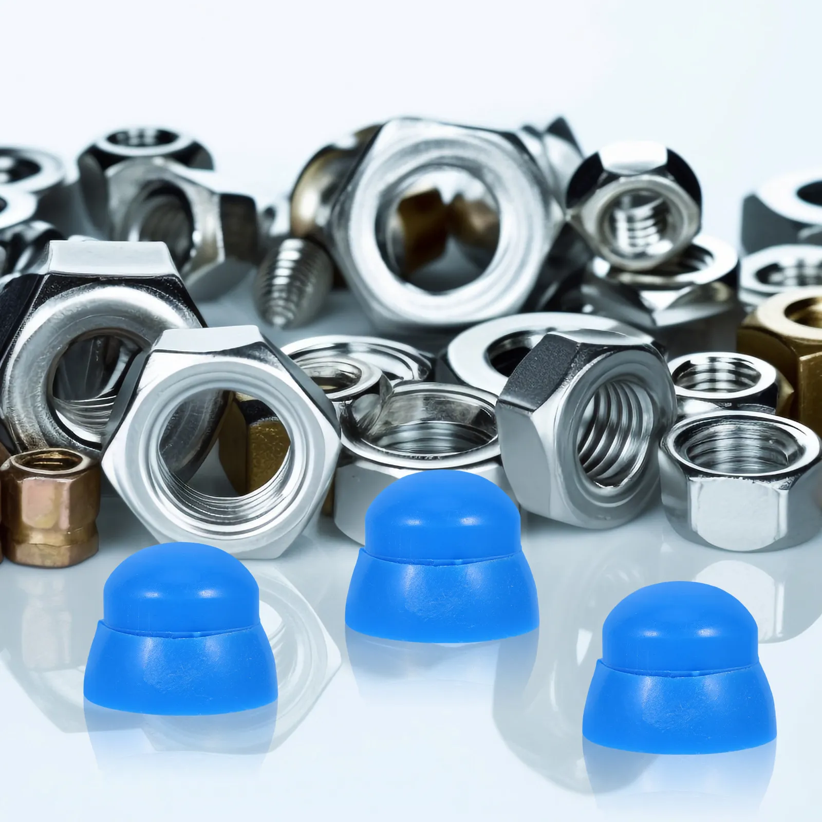 

10Pcs Playground Nut Caps Bright Plastic Protection Covers Easy Install Safety Bolt Covers for Playground Equipment Supplies