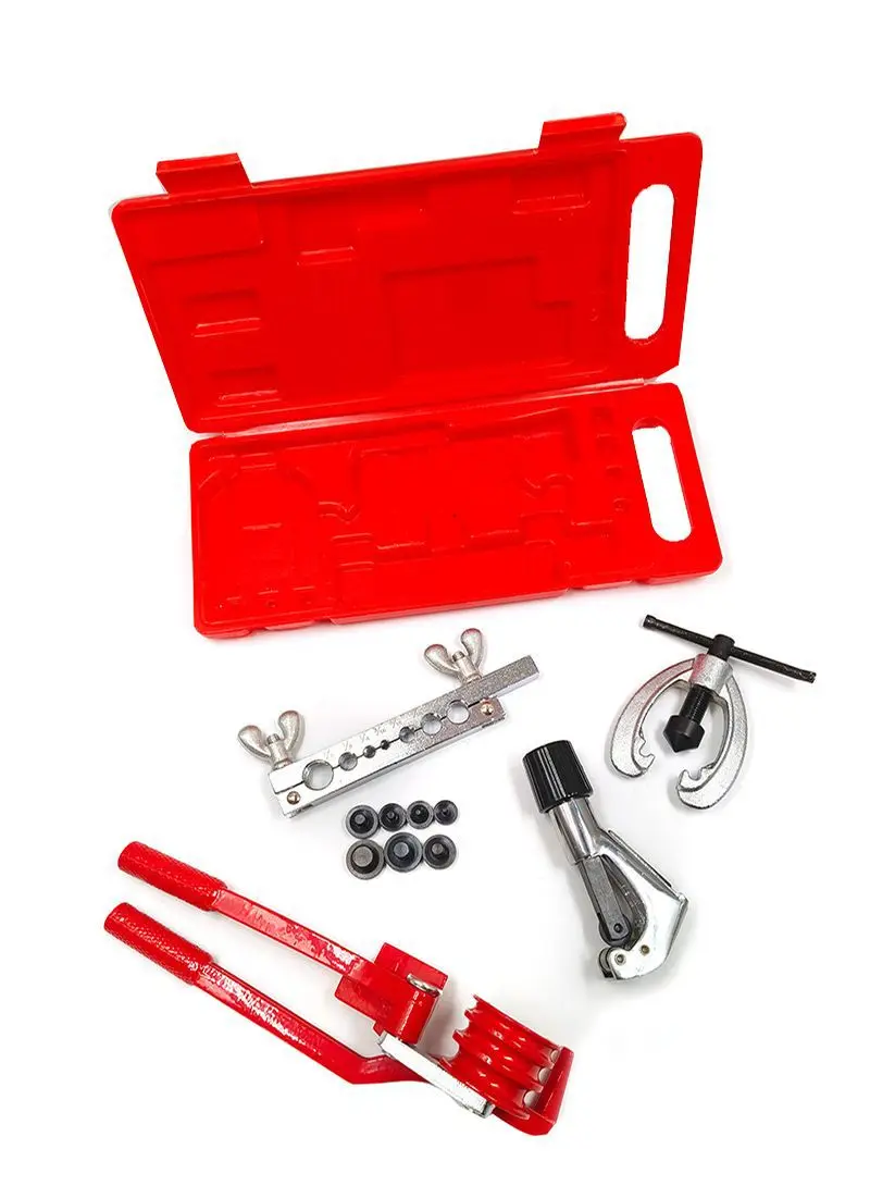 Peralatan Manual Crimping Kelas Industri Set Pemotong Pipa Refrigerasi Alat Pembengkok Pipa OEM