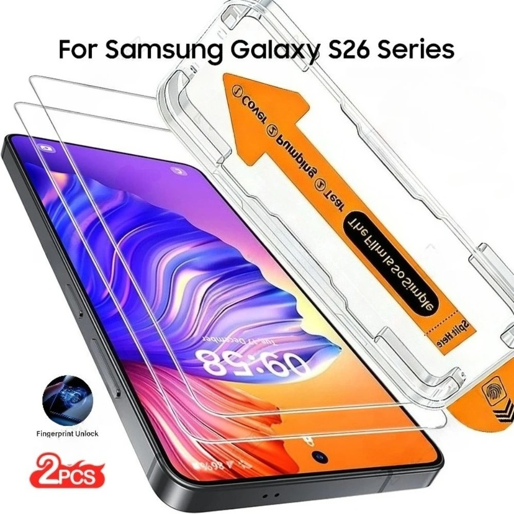 

Защитное стекло на весь экран (2 шт.) для Samsung Galaxy S26 S25 S24 S23 Ultra S22 S21 Plus S26 S25 Edge с установкой в один клик