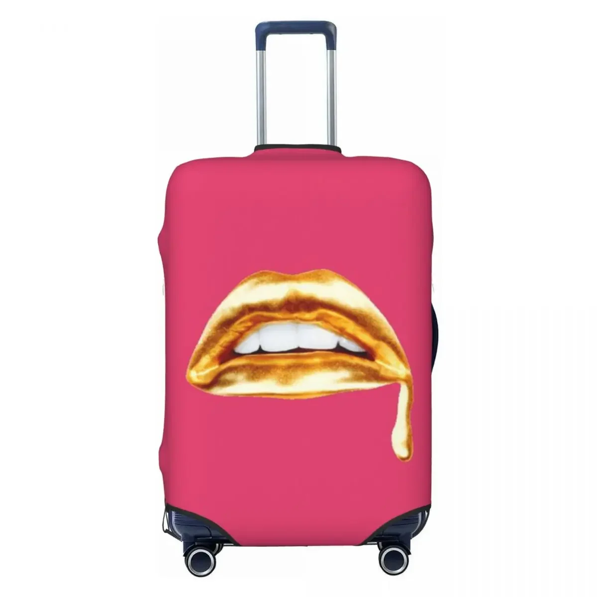 3D Lip Print Suitcase Cover Funny Cartoon Flight Business Elastic Luggage Supplies Protection