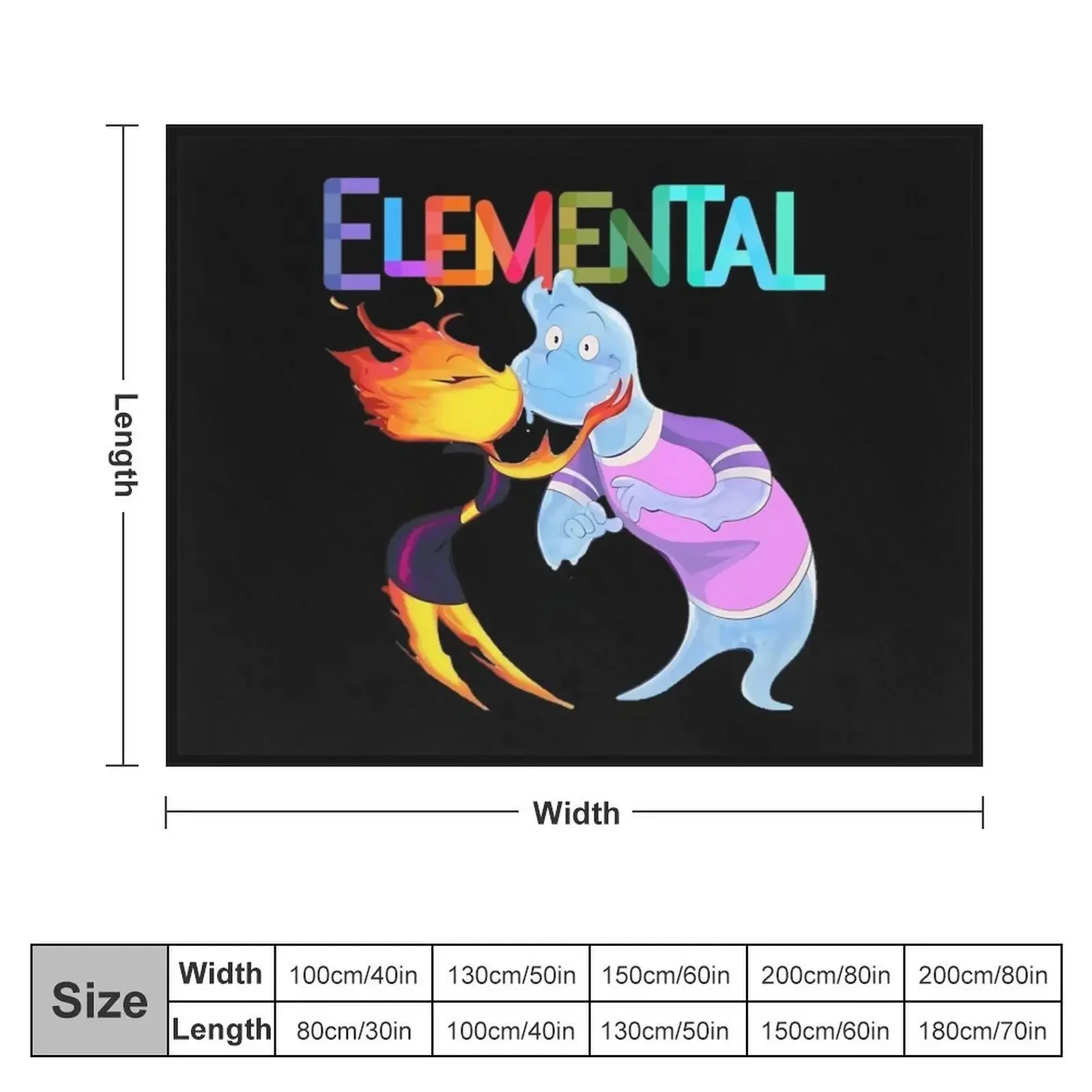 Elemental - Wade & Ember Throw Blanket Retros Sofa Throw Blankets