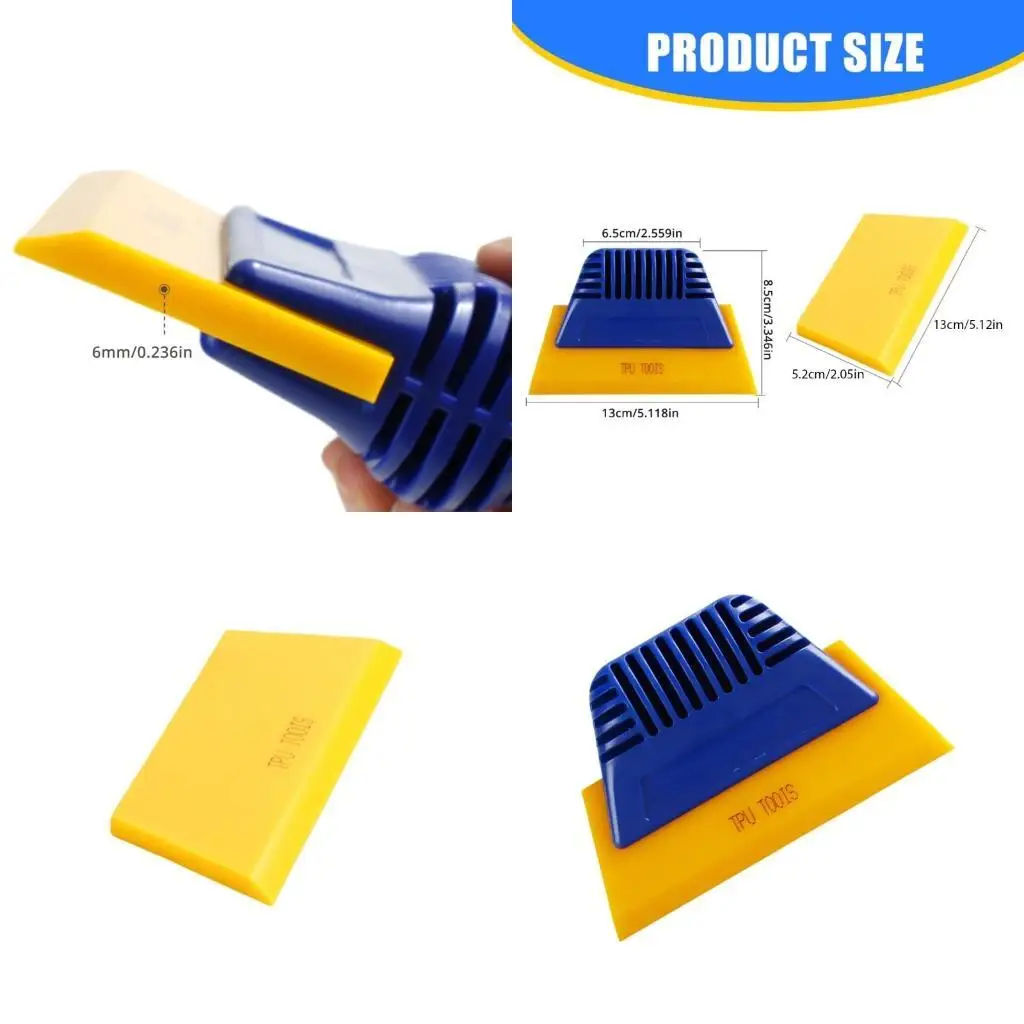 

652F Yellow Silicone Squeegee for Car Glass Tinting and Professional Quality Finish