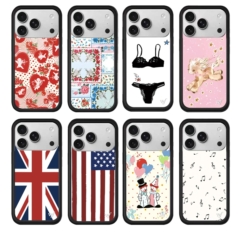 

New 2026 ins Love Lemons x Wildflower phone Case For iPhone 17 Pro Max 13 12 14 16 15 Plus Love Angel Cupid rose flower wf Cover