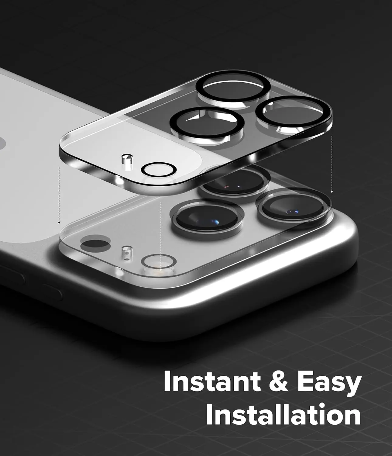 زجاج الكاميرا لهاتف آيفون 17 برو ماكس 17 برو واقي عدسة الكاميرا الهوائية [حماية متعددة الطبقات] غطاء زجاجي مقسى صديق للبيئة