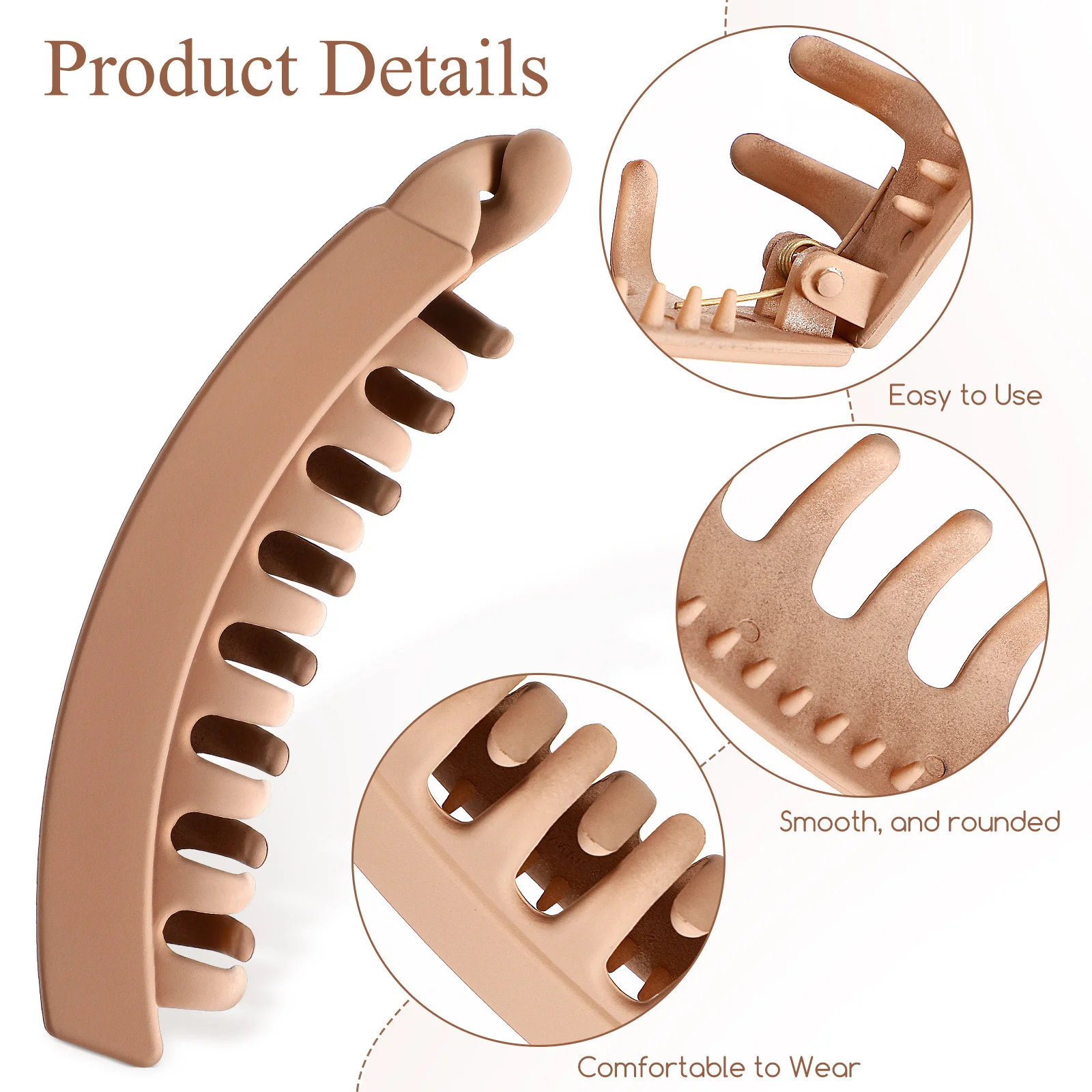4 قطعة مقاطع الموز عقد قوي مخلب كليب ل سميكة مجعد غرامة الشعر خمر تصفيف الشعر اكسسوارات ذيل حصان حامل