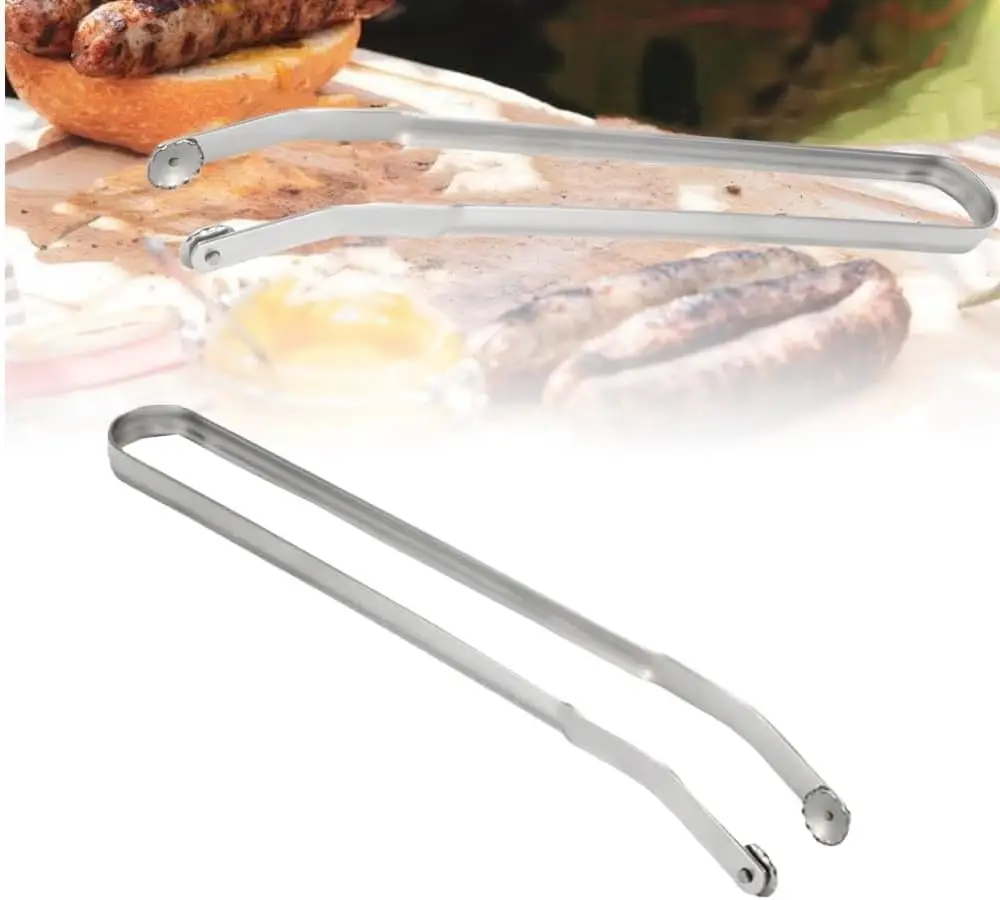 

Bbq Sausage Turning Tongs For Cooking,Stainless Steel Bbq Kitchen Tongs,Long Handle Kitchen Tongs