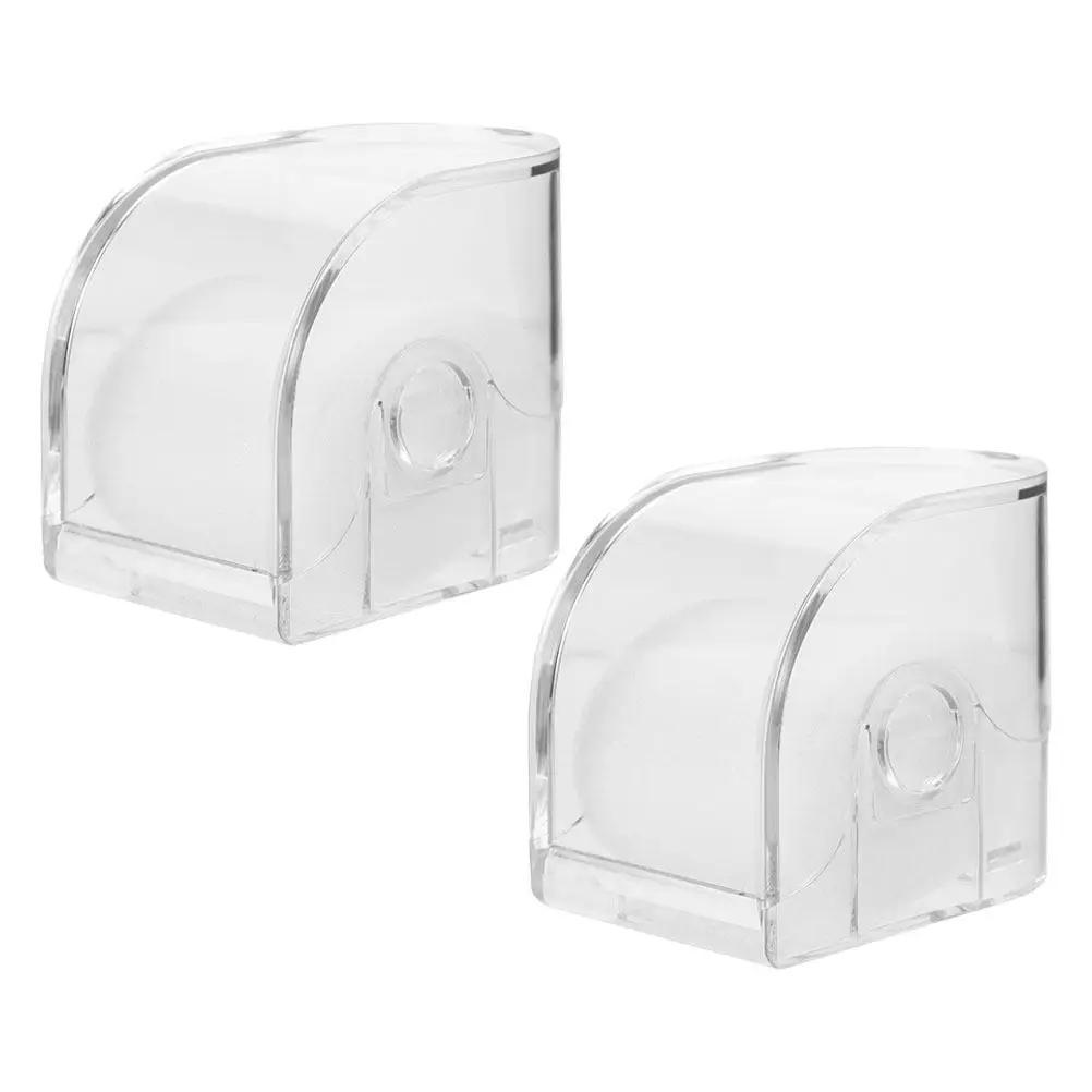 2Pcs Transparent Watch Box Square Shape Hanging Hole Clear Acrylic Storage Case Watch Organizer Holder Display Stand