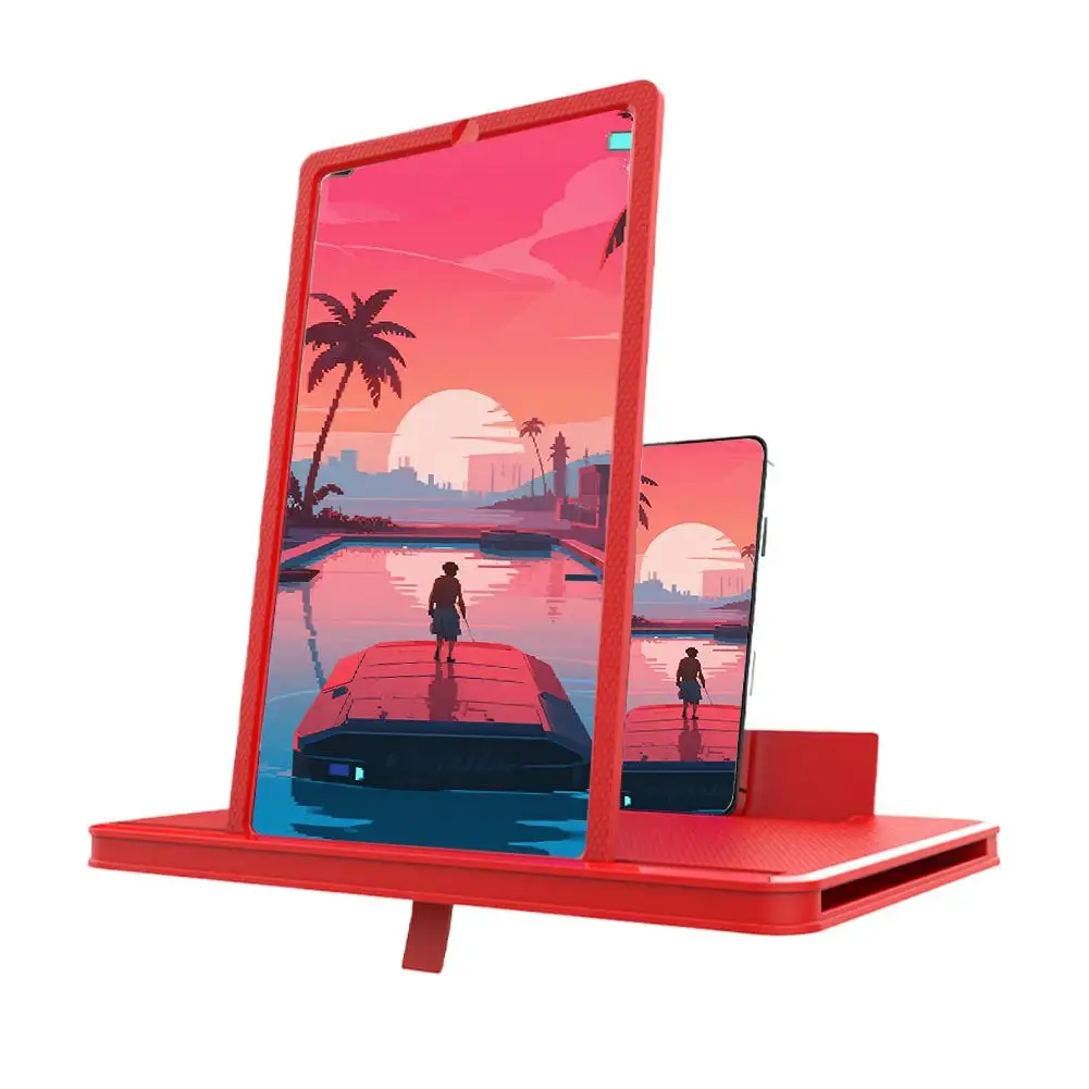 10/12/14 بوصة الهاتف المحمول مكبر للصوت HD شاشة عدسة مكبرة مكافحة الضوء الأزرق وحماية العين مكبر للصوت متعدد الوظائف #5