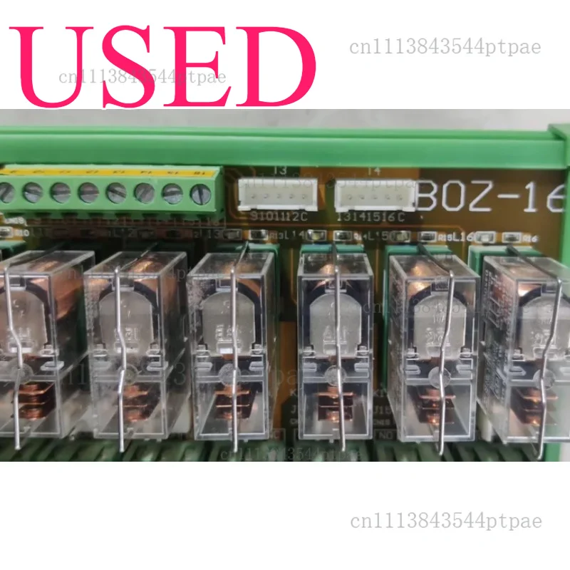 A 16-channel relay module: boz-16, input dc24v~16a, npn/pnp shared. (real picture taken)