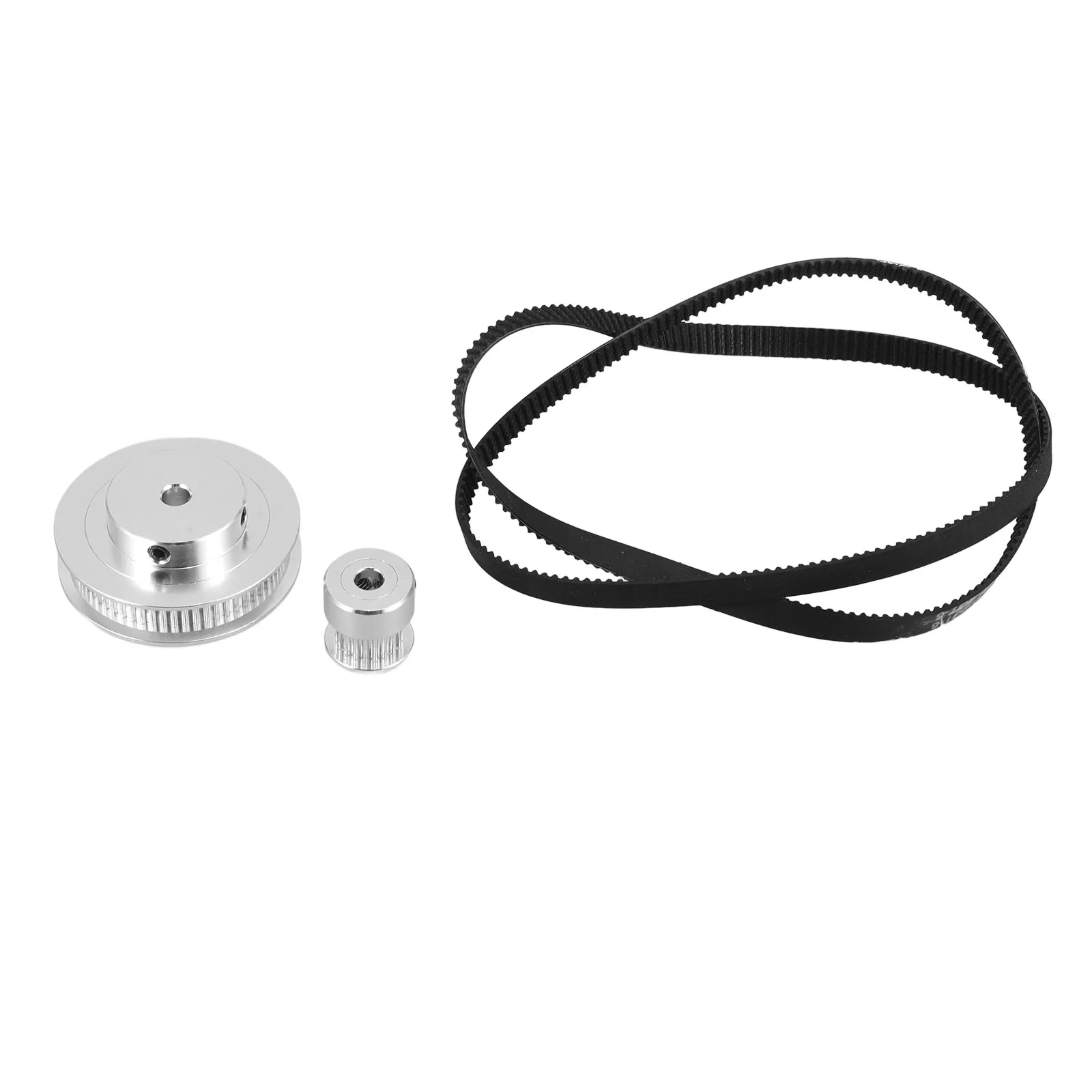 

1Set Timing Pulley Synchronous Wheel High Strength Teeth Timing Belt Pulley for Mechanical Transmission 1 3 Reduction Ratio Wear