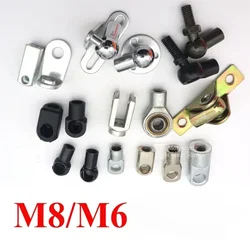 2Pcs Car Gas Spring Universal M6/M8 Strut Joint Connector End Fitting Connectors Replacement Fixed /M6/M8 Female/Male Thread