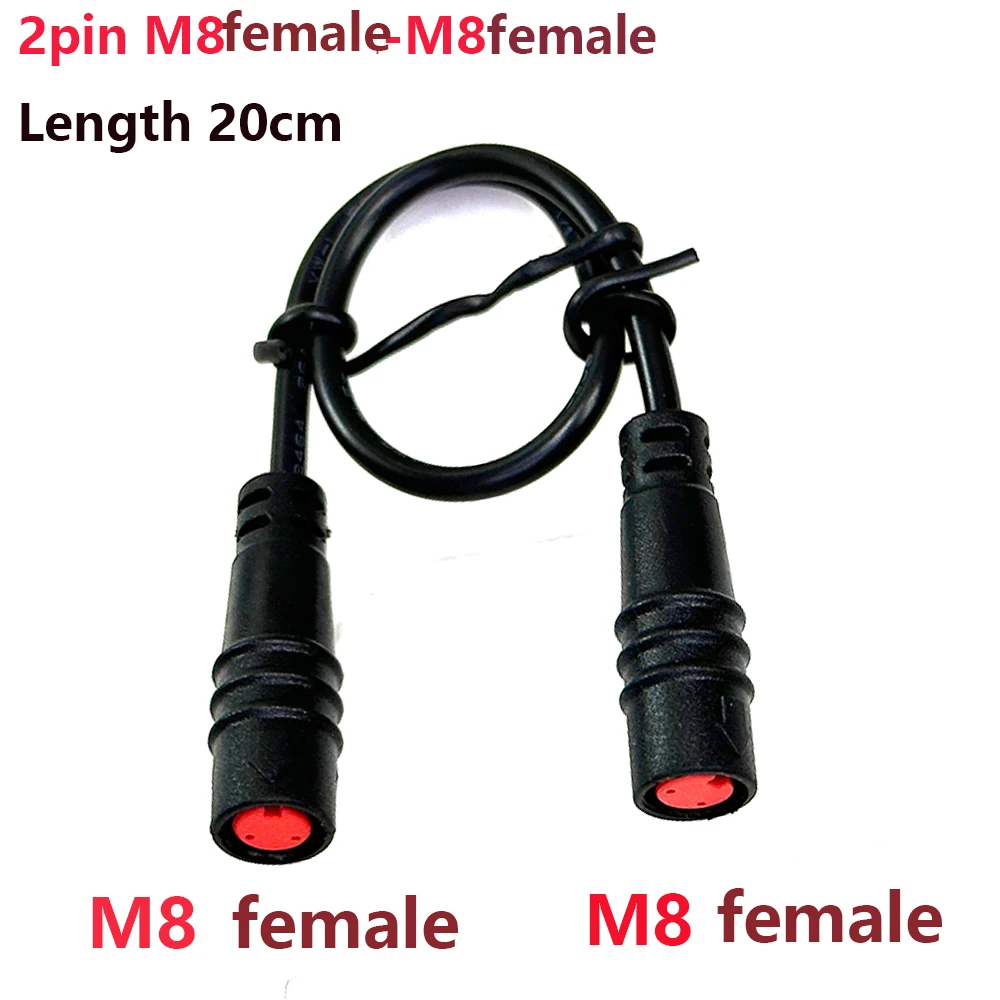 Fahrrad- und E-Bike-Stromabschaltkabel, 2-3-poliger Sensorstecker, E-Bike-Stecker M8 2-Pin Stecker auf M8 M6 SM2A SM2Y Adapter – Detail 7