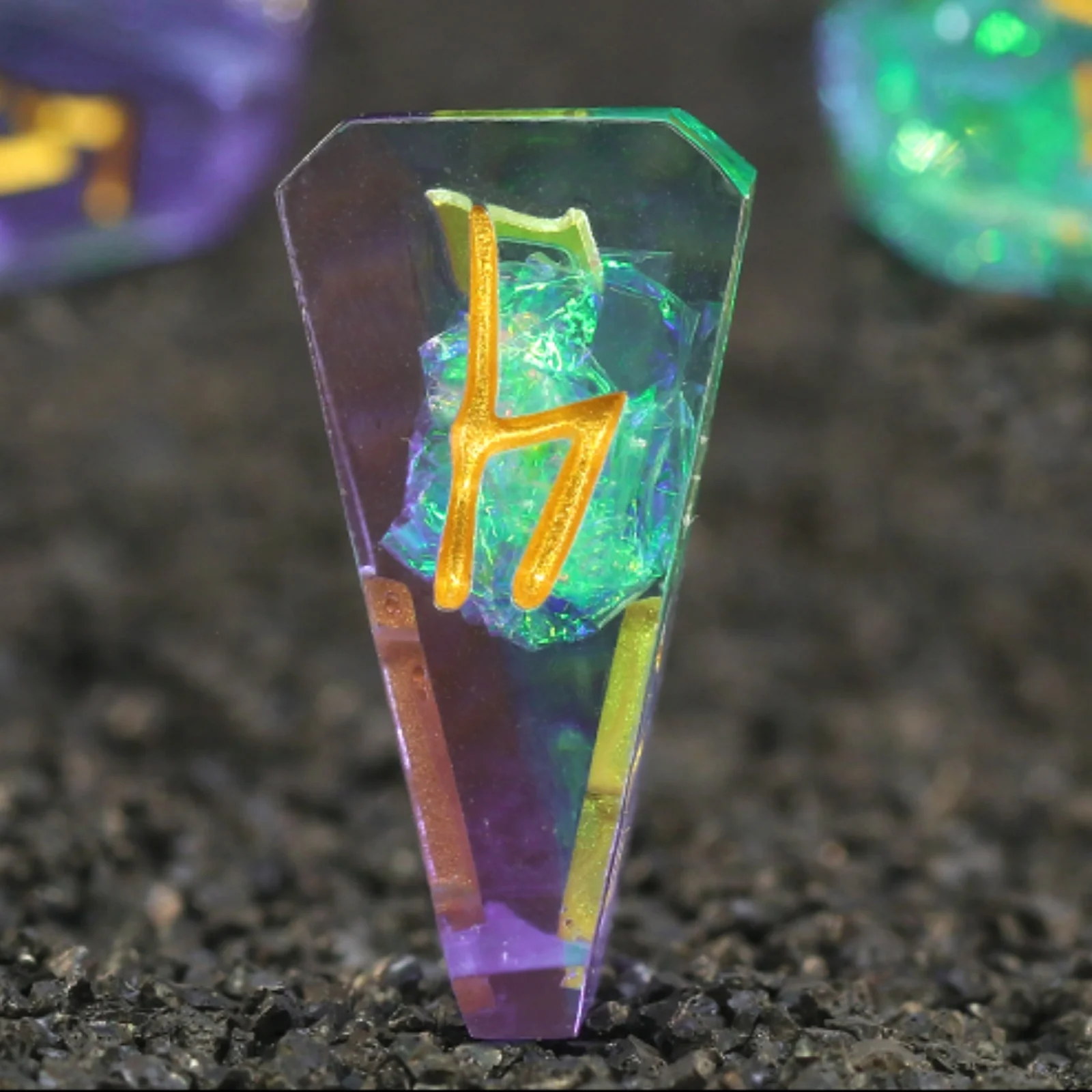 

Dungeons and Dragons DND Dice с коробкой Набор кубиков DND из многогранной смолы, 7-компонентный ролевой ролевой игры