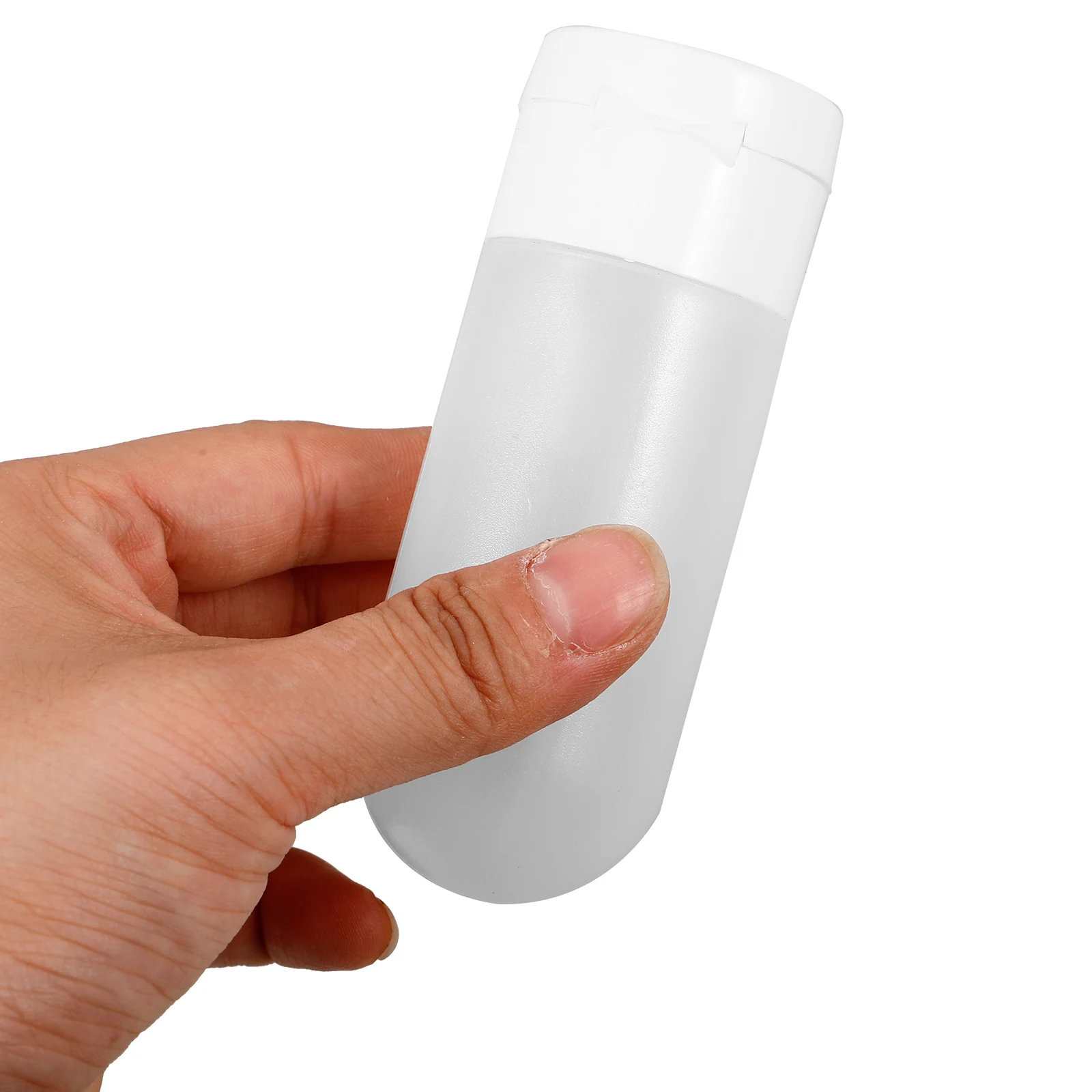 

4pcs Travel Refillable Squeezable Pe Bottles Toiletries Lotion Shampoo Containers Durable Flexible Squeeze Tube For Bath Cream