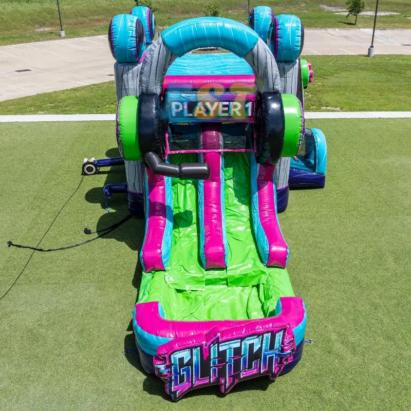 Level up Video Gamer Combo Inflatable Bounce House Slide Commercial Wet Dry Gamer Controller Bouncy Castle Party Jumper image 3