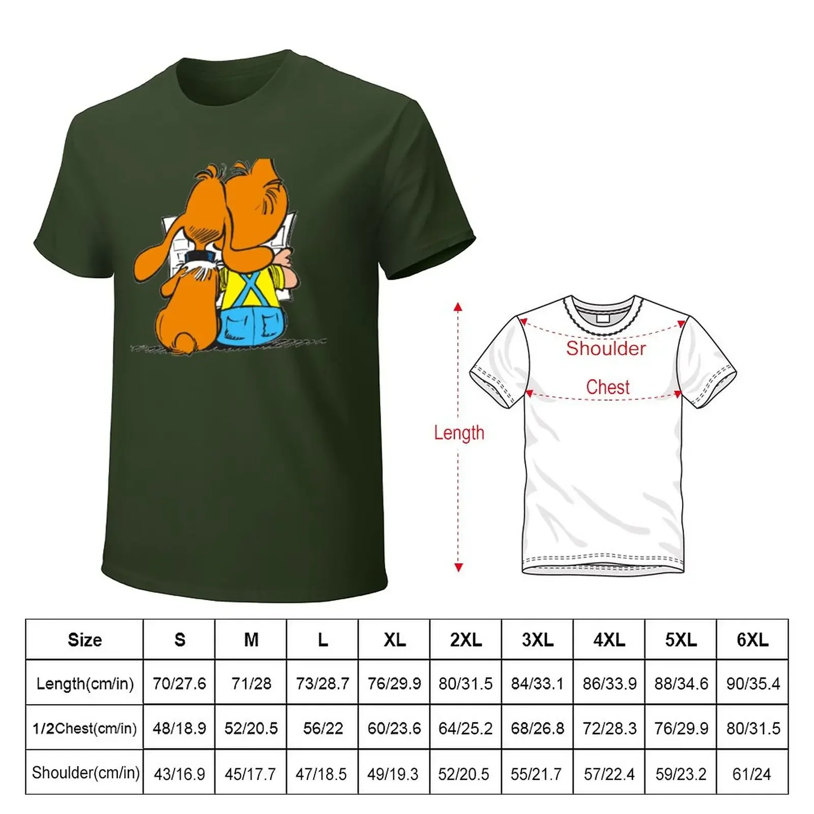 Billy and buddy & Boule et Bill T-Shirt customs design your own oversizeds Short sleeve tee men