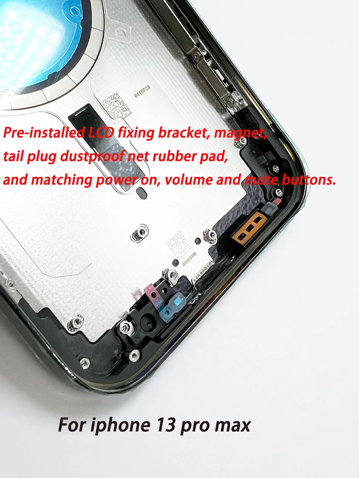 Для iPhone 13/13pro/13Pro Max задняя крышка батарейного отсека + корпус средней рамы + боковые кнопки + лоток для SIM-карты, инструменты 14PRO задняя крышка