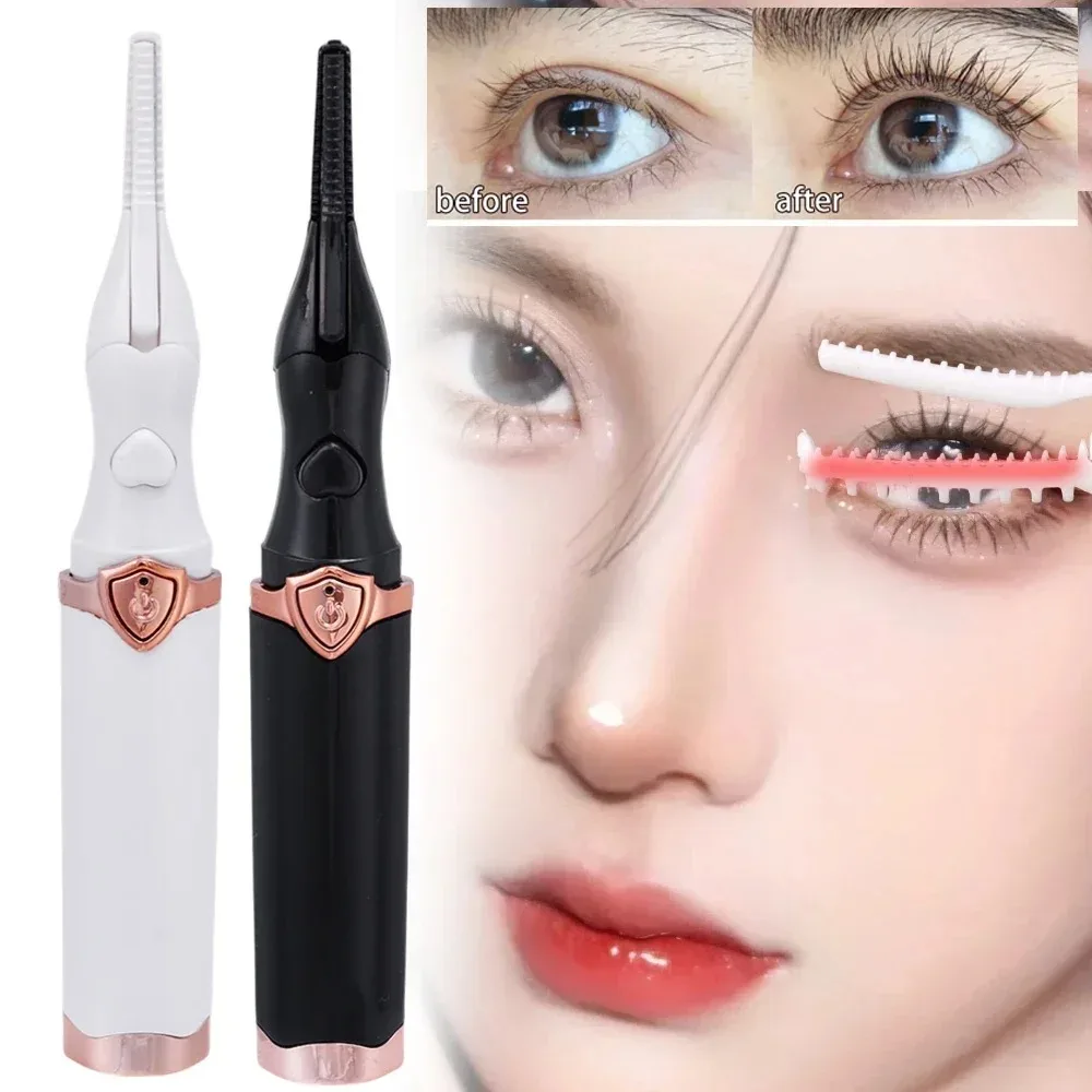 Lasting Lash Curler Tool Naturally Curled Electric Eyelash Curler Intelligent Temperature Control Styling Make Up Eyelashes Curl