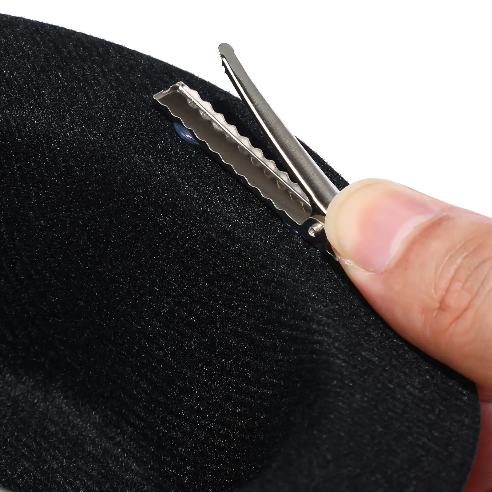 4 pçs chapéu embrião pequeno topo grampo de cabelo chapéus e bonés femininos presilhas de cabelo topos formal escovado bebê