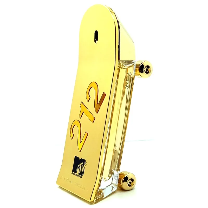 عطر CH Luxury Men 90ML بتصميم لوح التزلج يدوم طويلاً، رذاذ عطري للاستخدام اليومي في الهواء الطلق، هدية كولونيا