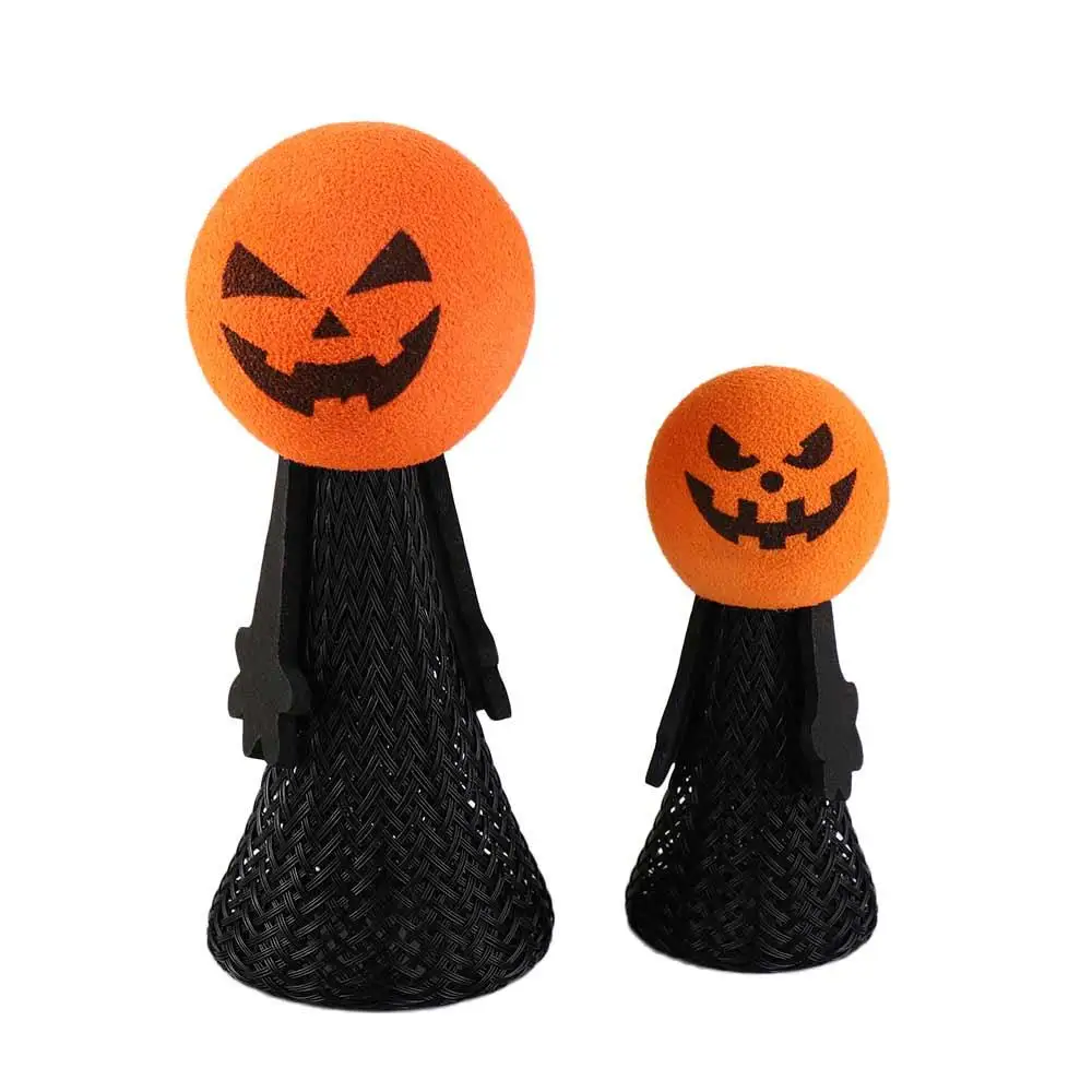 Pompoen Hoofd Halloween Springpop Eva Bouncy Halloween Stuiterende Elf Plastic Pop Halloween Lente