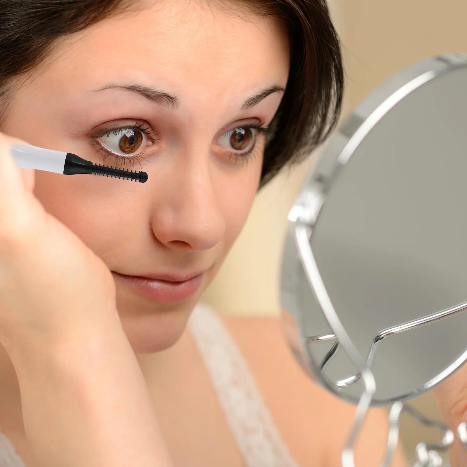 1Set Electric Eyelash Curler Heating Rod Anti-Scald Compact Size Curved Brush Head Eyelash Curling Clip USB Rechargeable Makeup