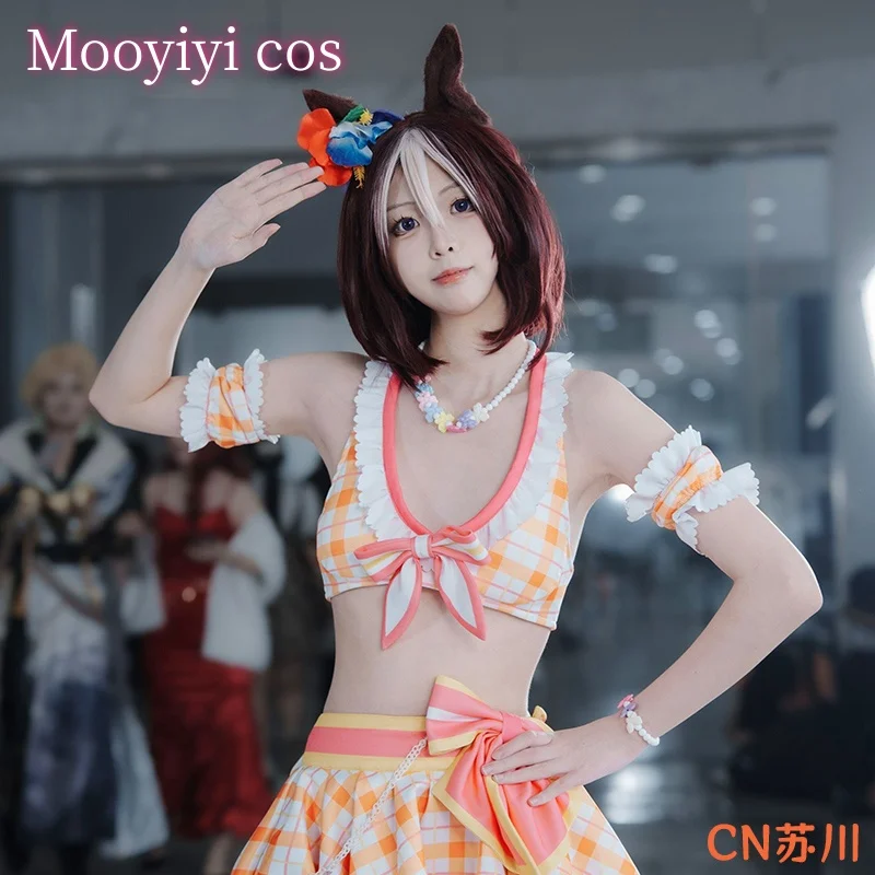 

swimsuit Game Pretty Derby Special Week Cosplay costume Halloween Christmas Role Playing Party Comic Woman Size XS-XL Big Size